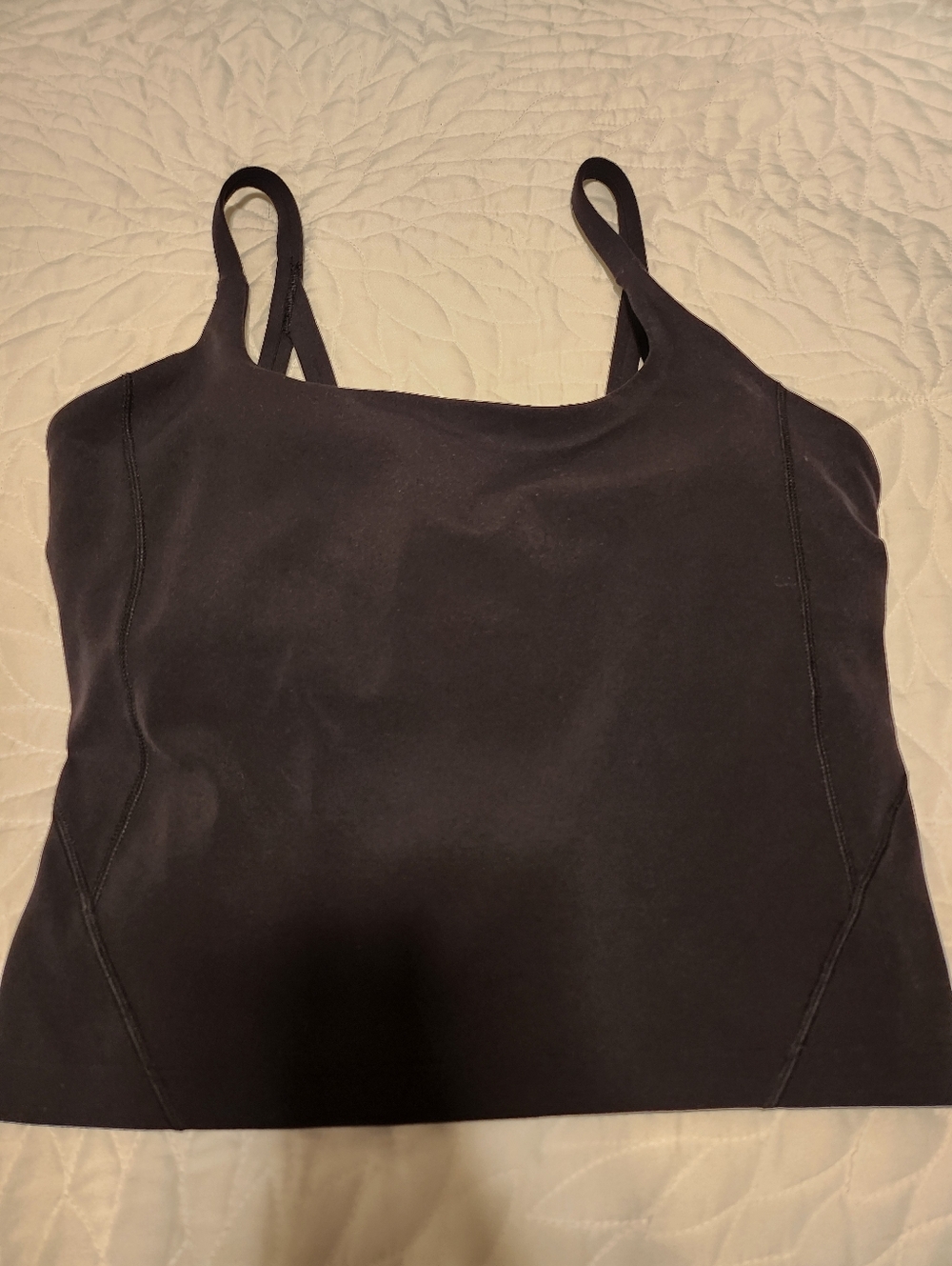 lululemon athletica Black Square-Neck Cami with Thin Straps